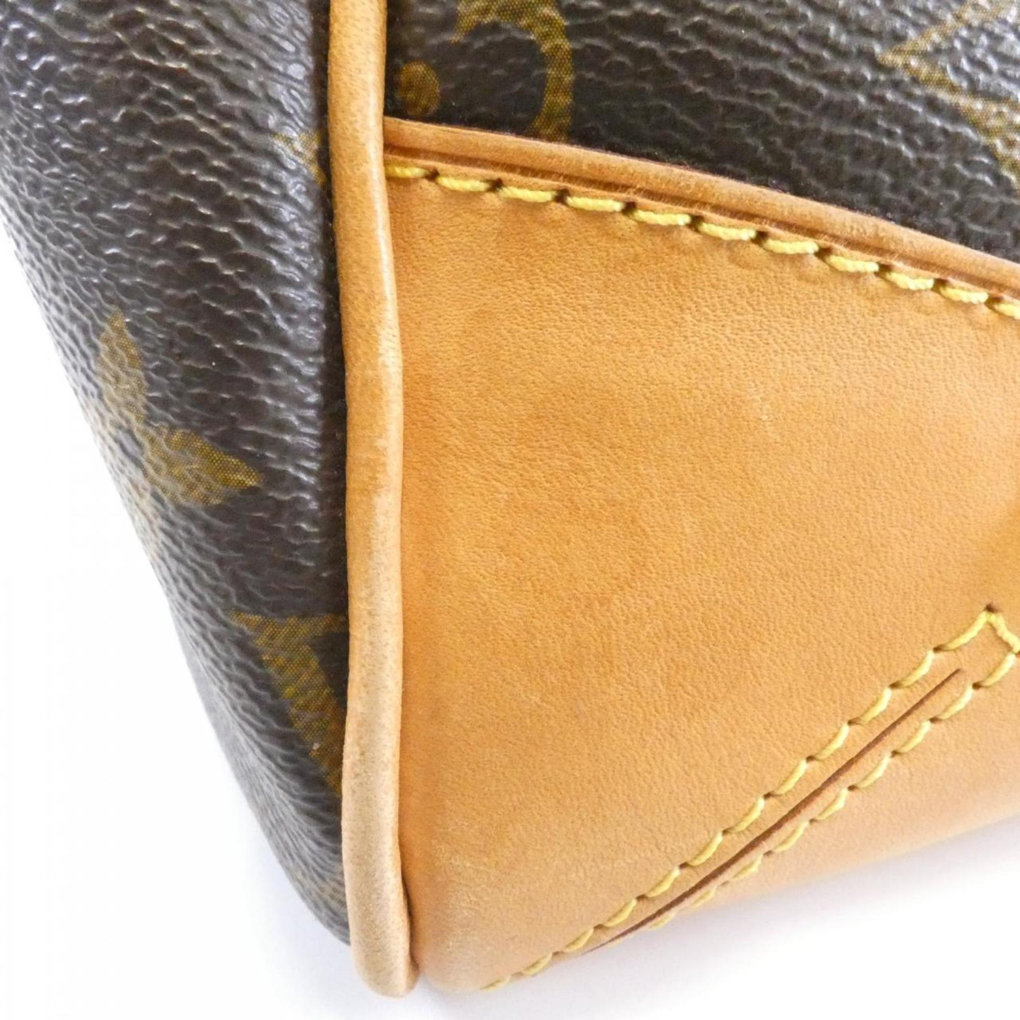 Louis Vuitton Marron Coated Canvas Handbag