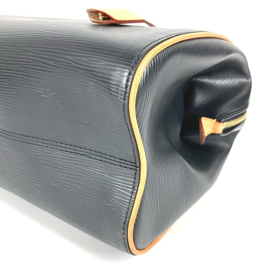 Louis Vuitton Black Noir Epi Leather Boston Bag Handbag Shoulder Bag