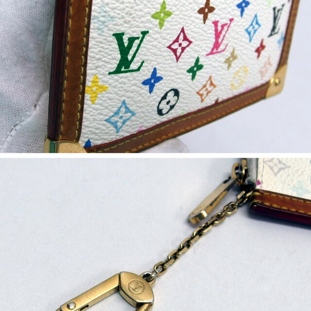 Louis Vuitton Monogram Multicolore Blanc White Monogram Multicolore Coin Purse/Coin Case