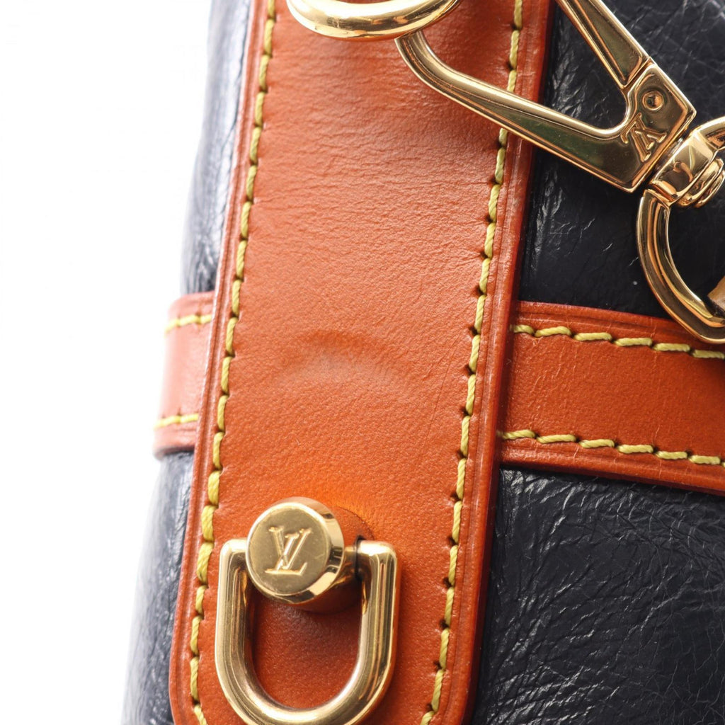 Louis Vuitton Brown Navy Monogram Reverse Handbag