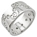 Gucci Icon Silver White Gold (18K) Band Ring (Pre-Owned)