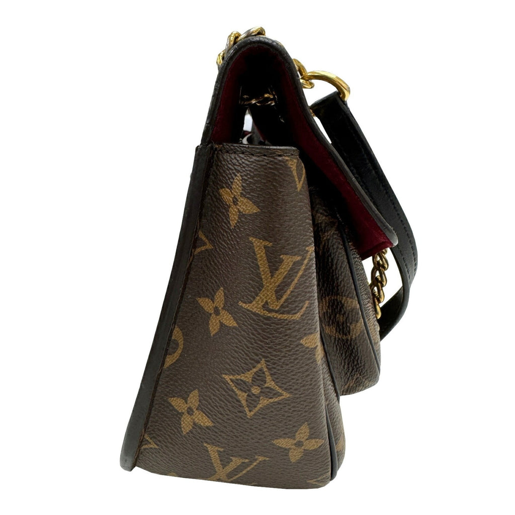 Louis Vuitton Monogram Black Brown Monogram Leather Shoulder Bag
