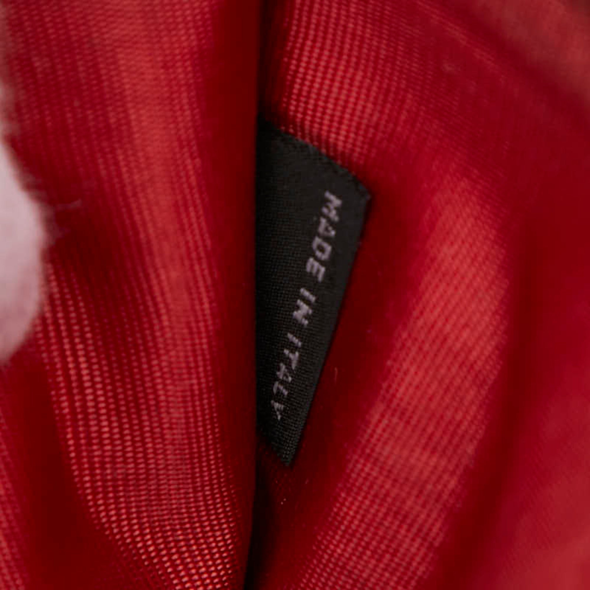 Prada Red Color Leather Shoulder Bag