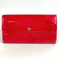 Louis Vuitton Galle Pink Rose Pop Monogram Vernis Long Wallet