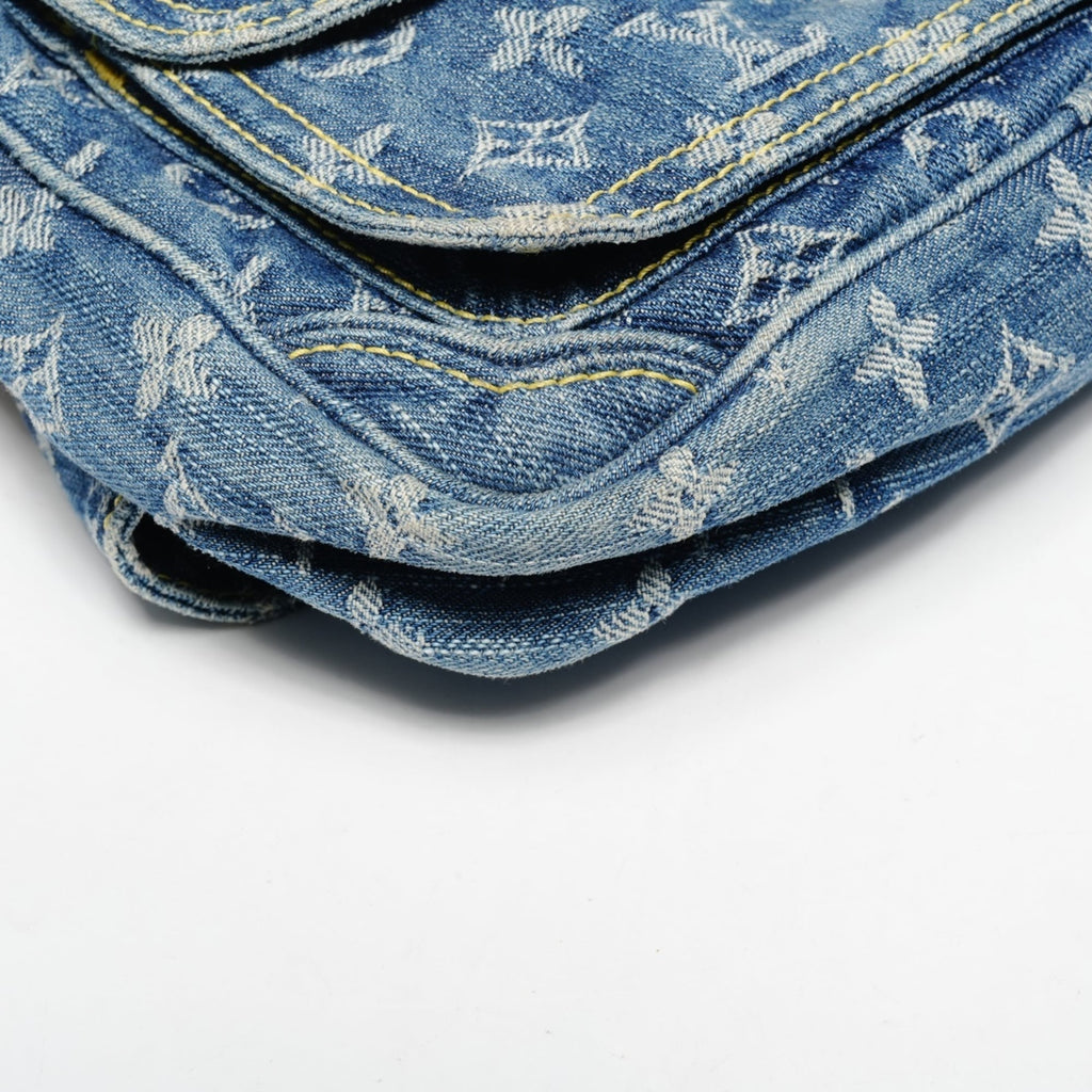 Louis Vuitton Monogram Denim Blue Denim Fanny Pack