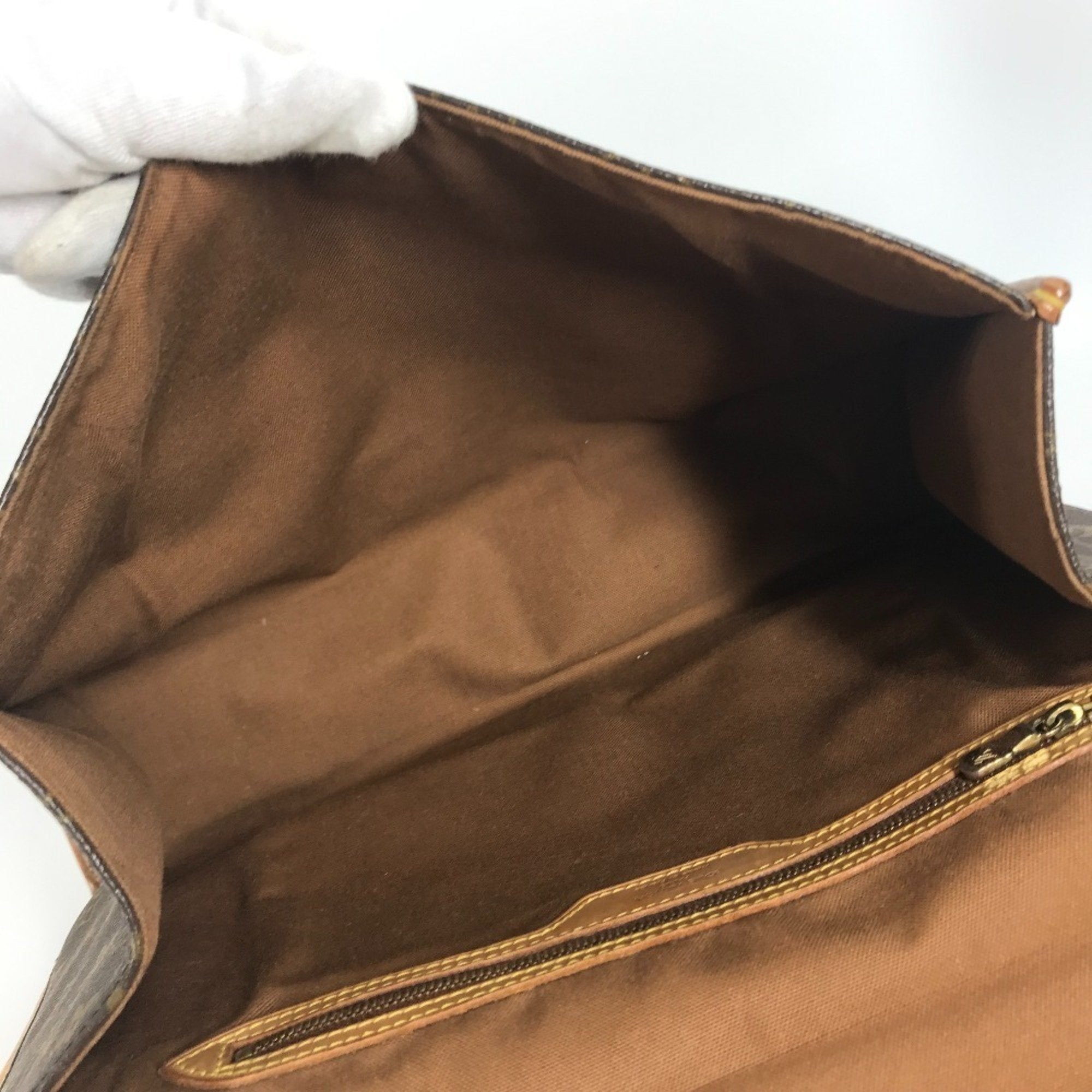 Louis Vuitton Brown Monogram Canvas Handbag Shoulder Bag