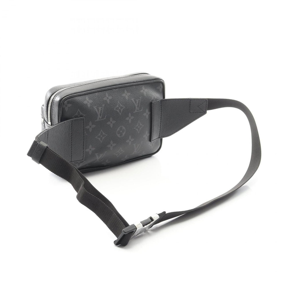 Louis Vuitton Black Coated Canvas Leather Fanny Pack