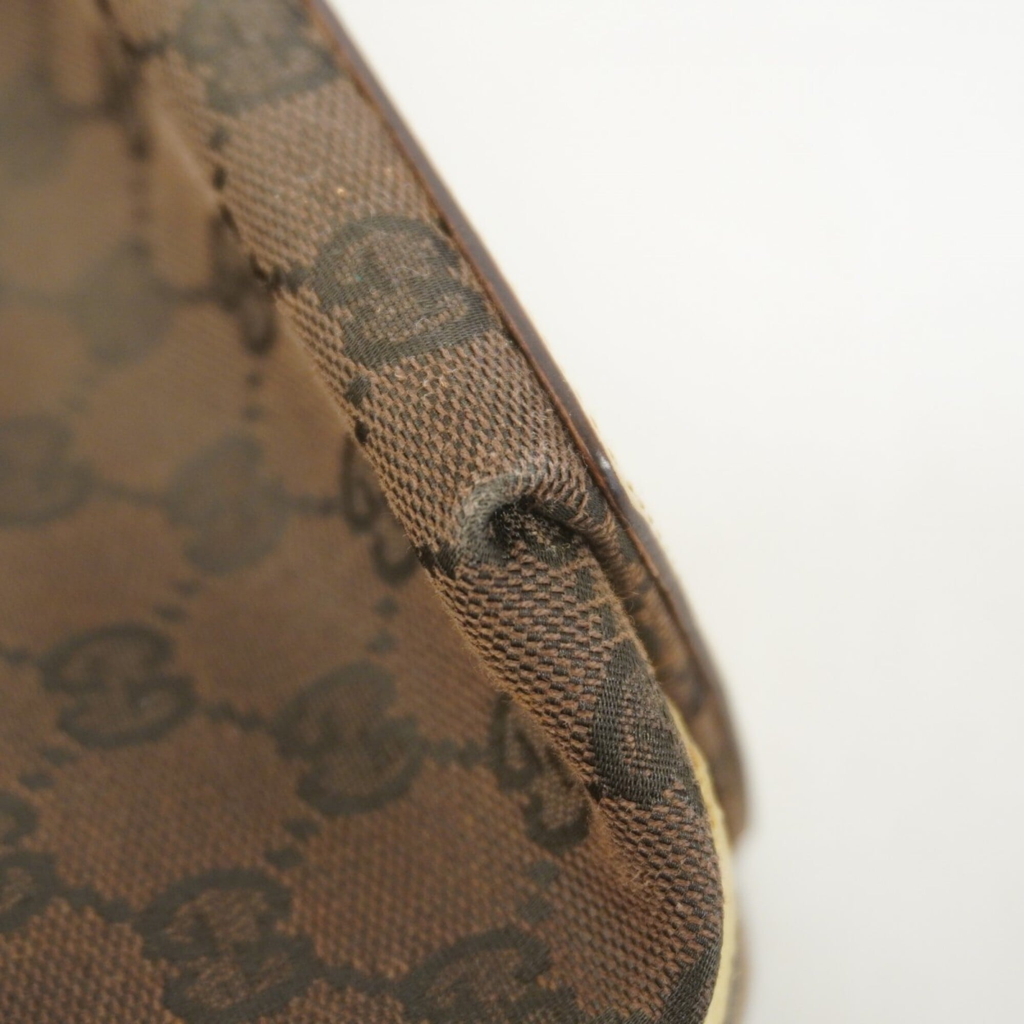 Gucci Brown Canvas Tote Bag (Pre-Owned)