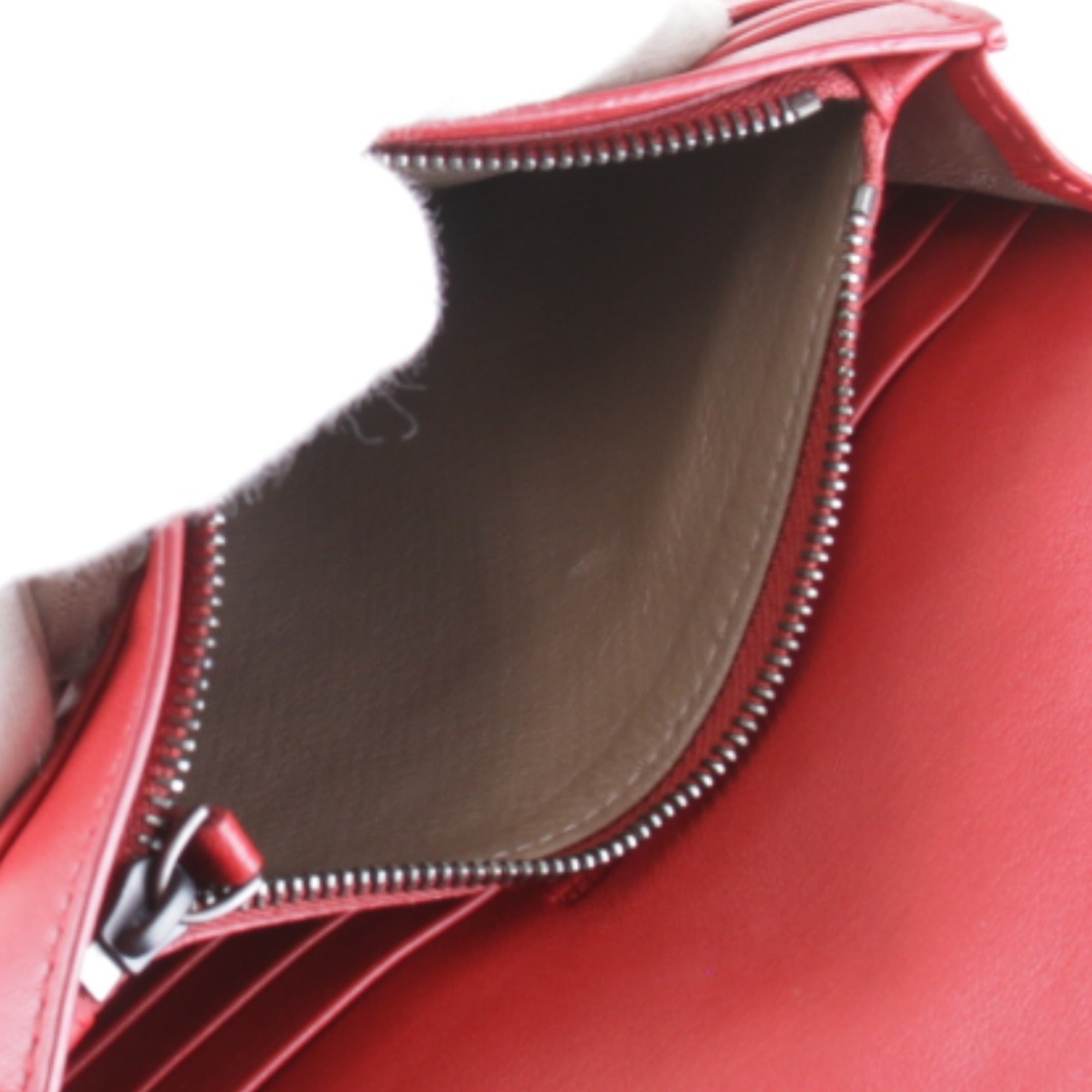 Bottega Veneta Intrecciato Red Color Leather Shoulder Bag