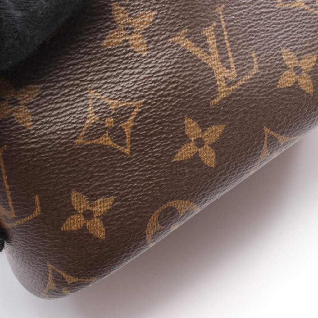 Louis Vuitton Black Brown Pvc Leather Handbag