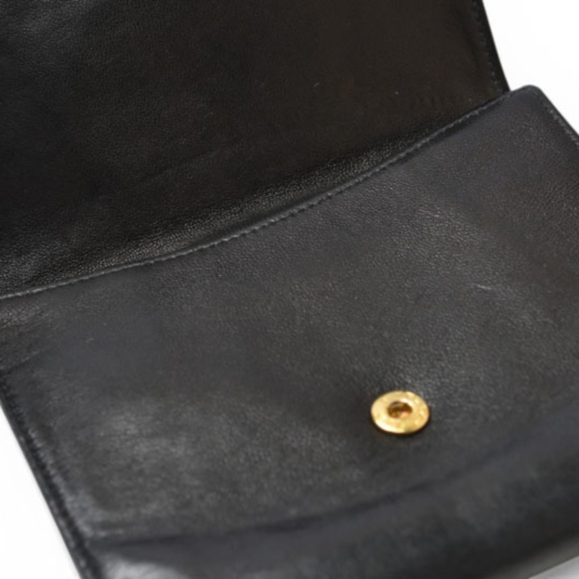 Chanel Black Leather Wallet (Bi-Fold)
