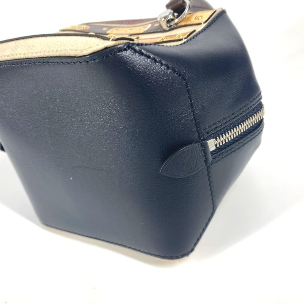 Louis Vuitton Navy Leather Handbag
