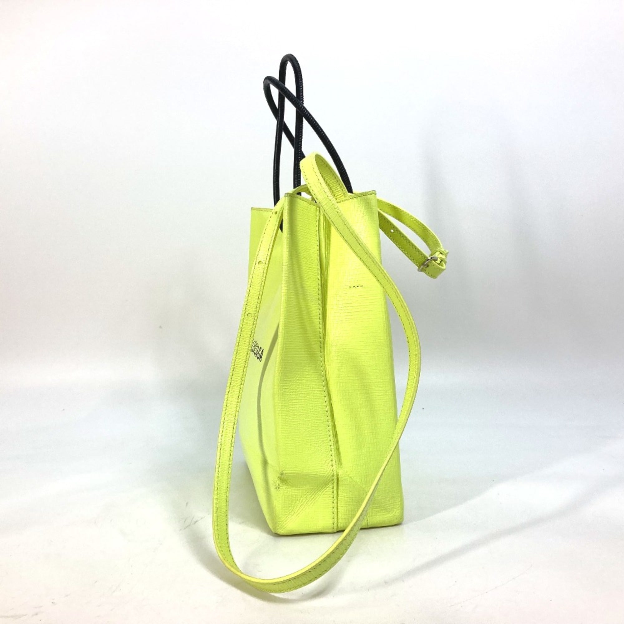 Balenciaga Yellow Leather Tote