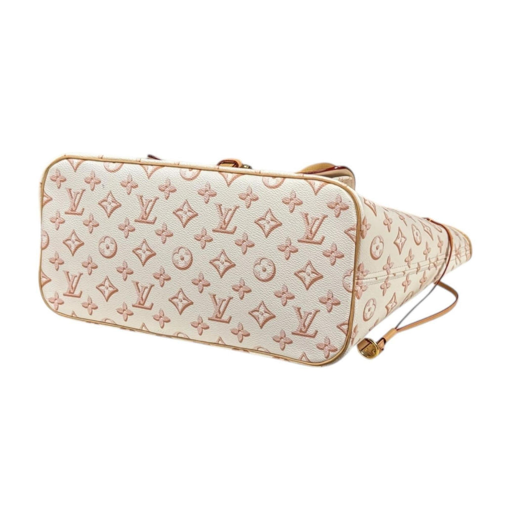 Louis Vuitton Beige Ivory Pvc Tote Bag