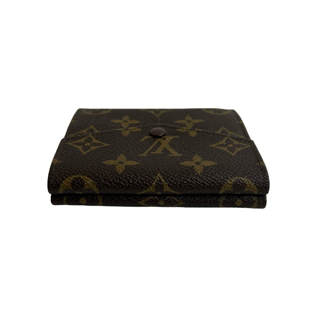 Louis Vuitton Brown Leather Pvc Wallet (Tri-Fold)