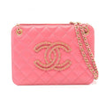 Chanel Pink Leather Handbag Shoulder Bag