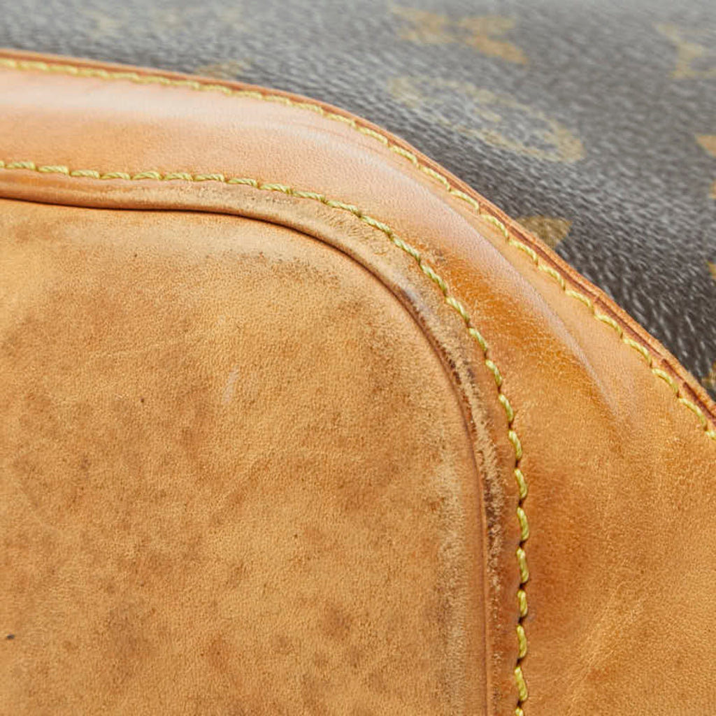 Louis Vuitton Brown Pvc Leather Handbag