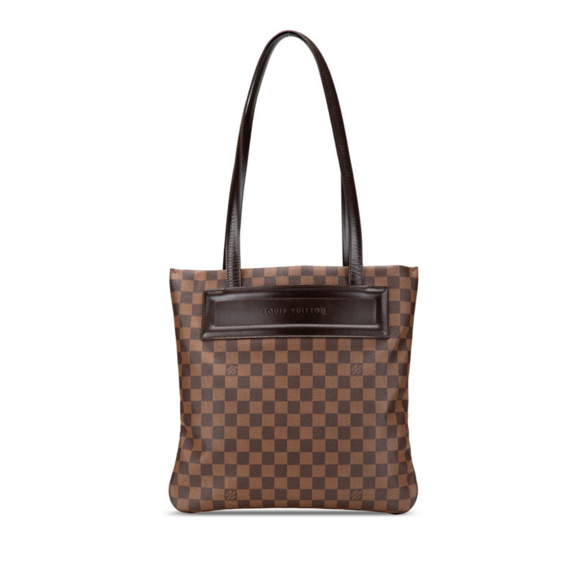 Louis Vuitton Damier Brown Pvc Leather Tote Bag
