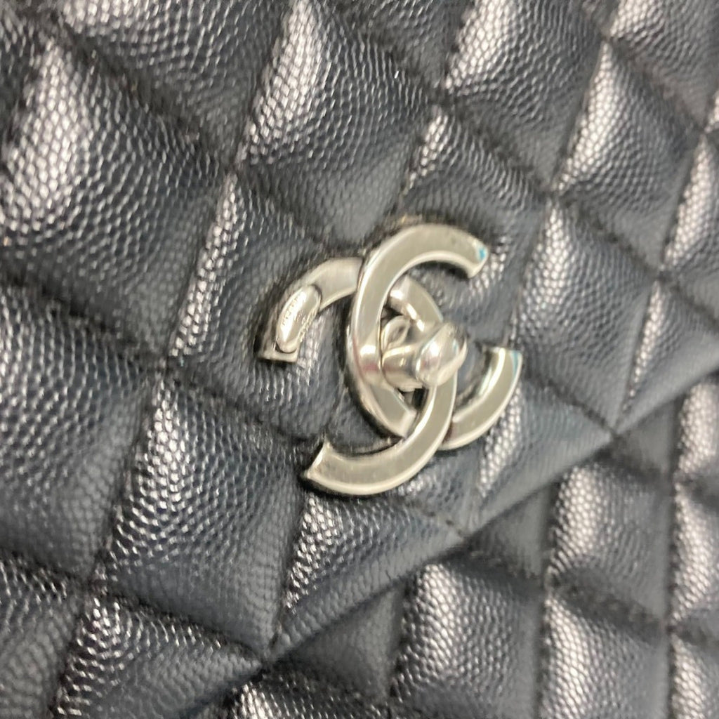 Chanel Black Leather Handbag