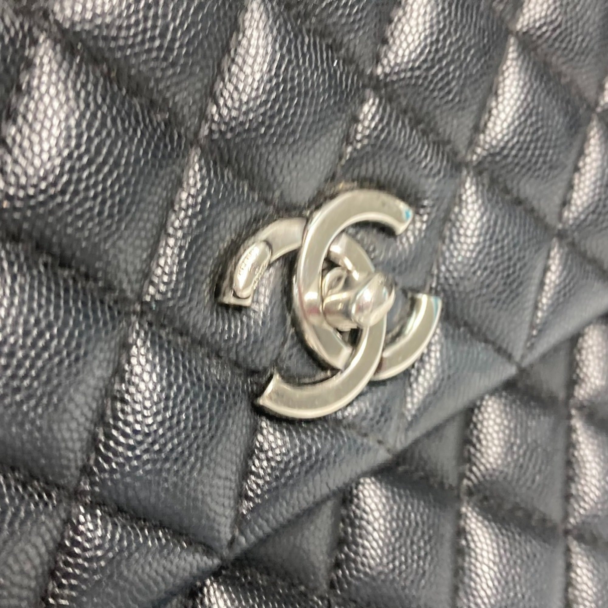 Chanel Black Leather Handbag