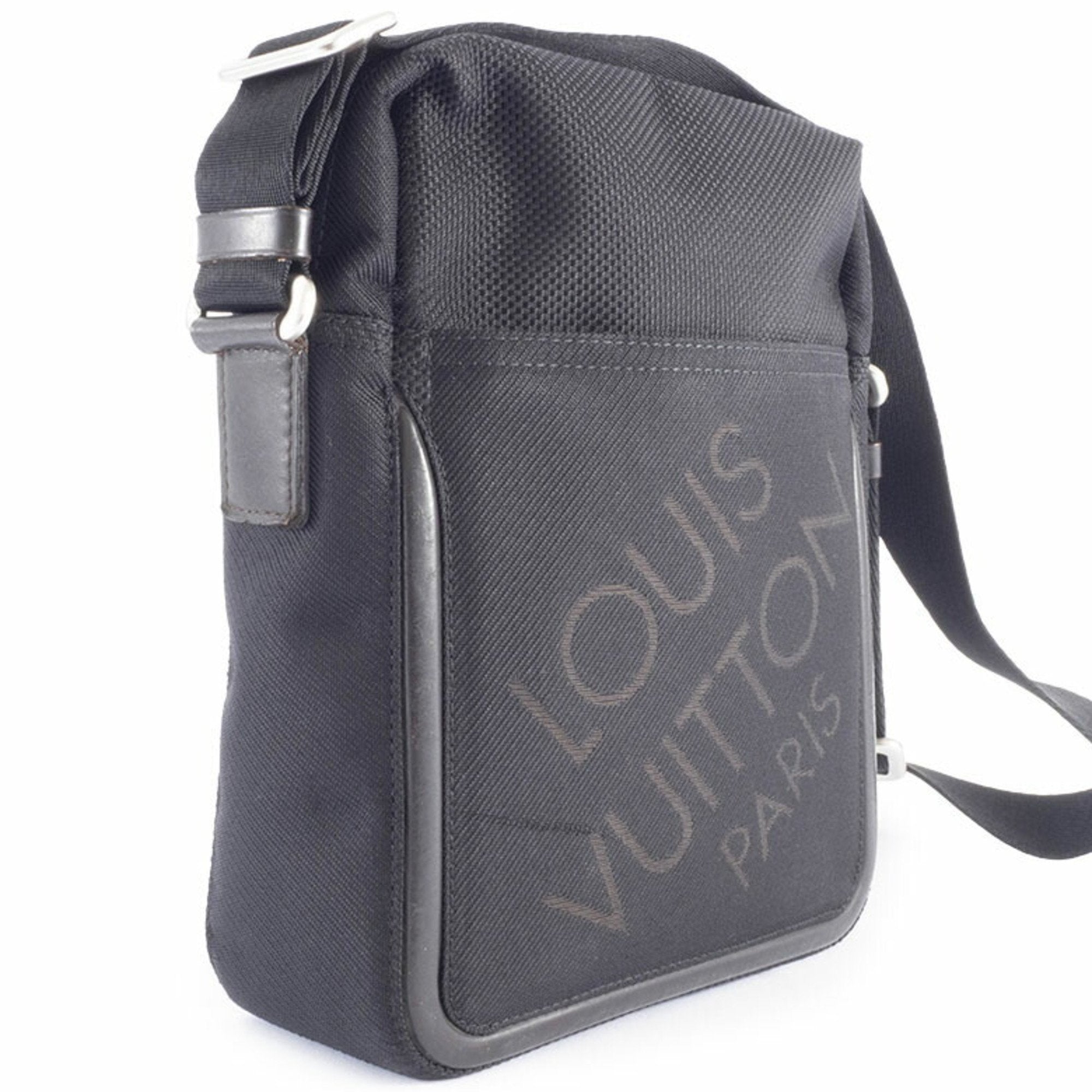 Louis Vuitton Black Noir Damier Geant Shoulder Bag