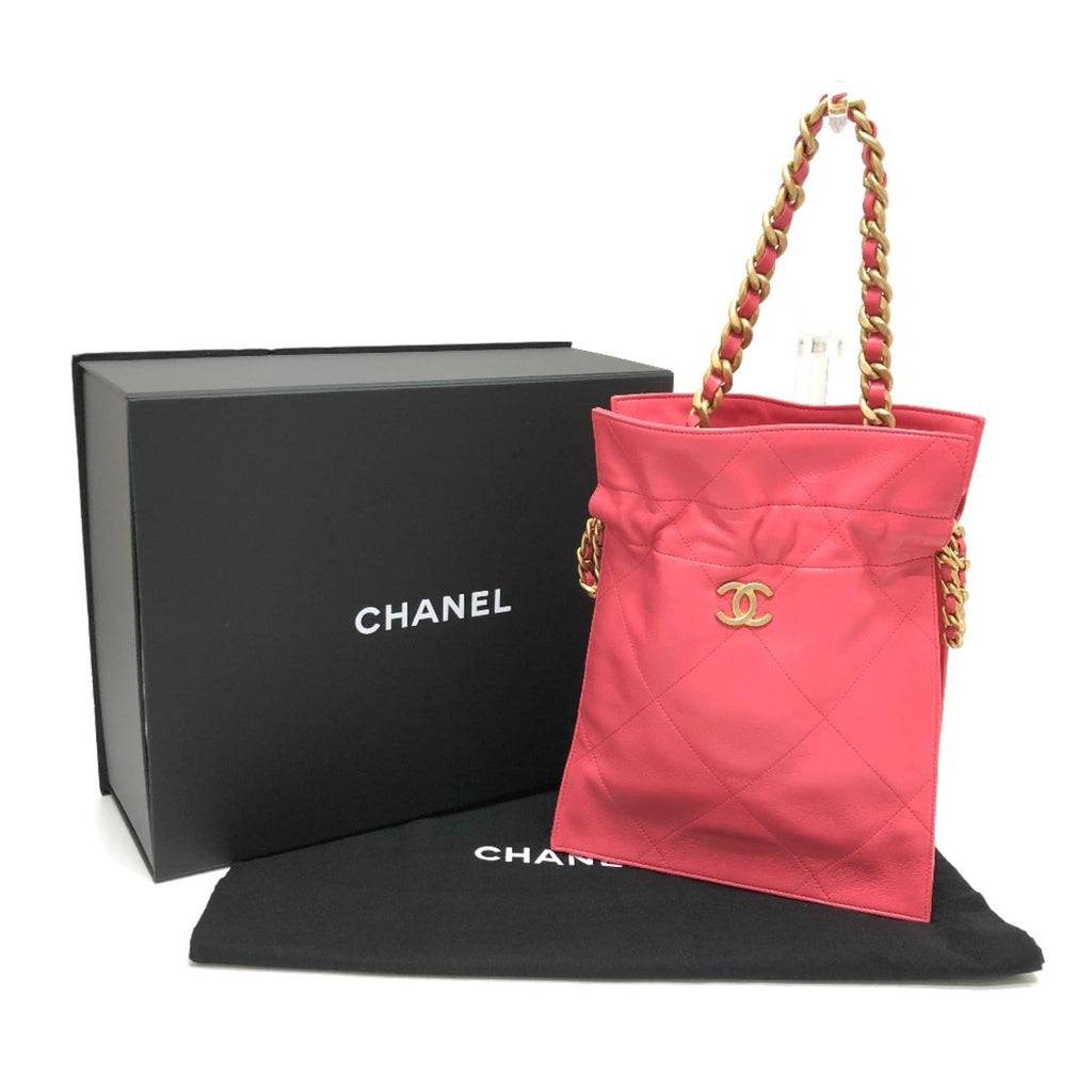 Chanel Pink Leather Handbag