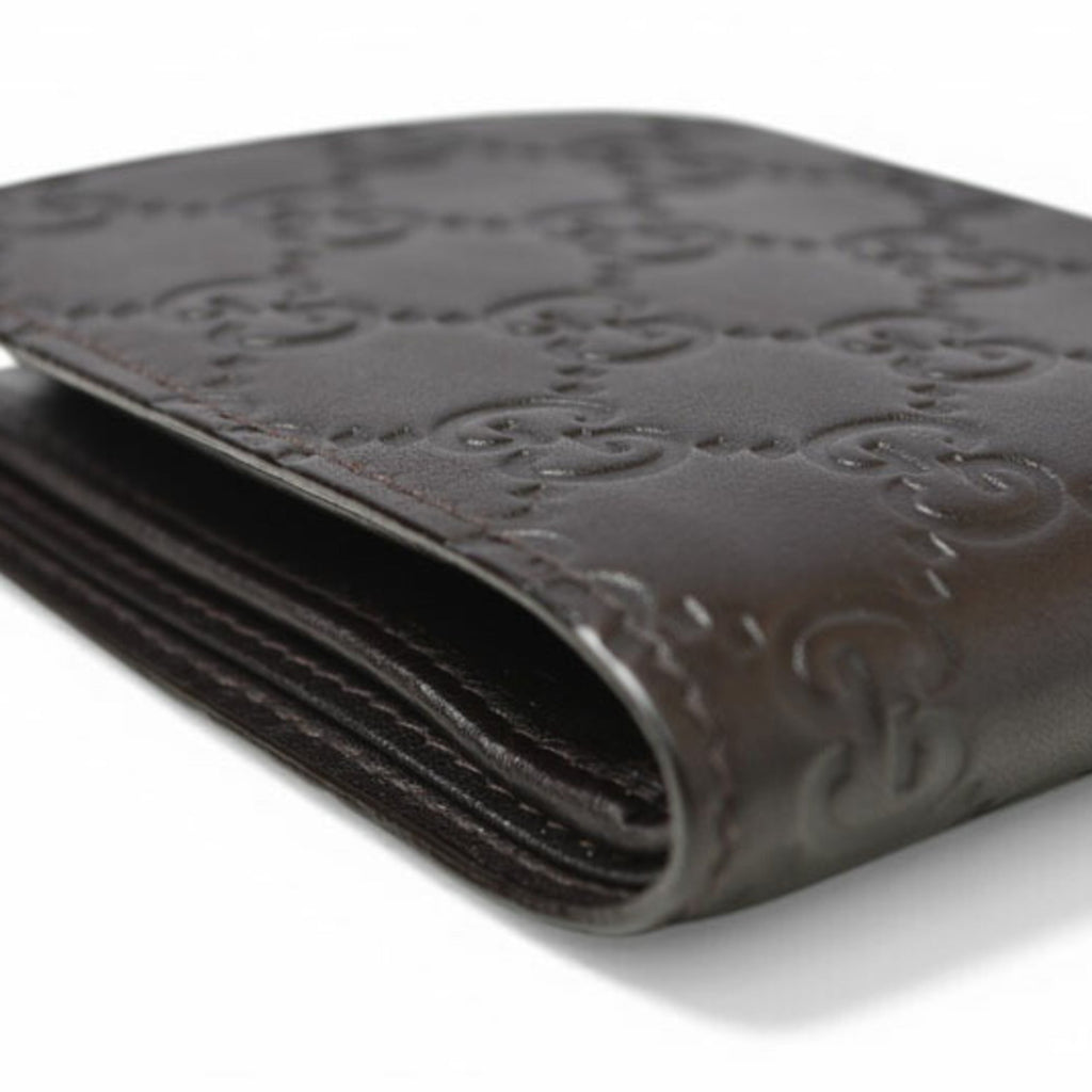 Gucci Dark Brown Leather Wallet (Bi-Fold) (Pre-Owned)