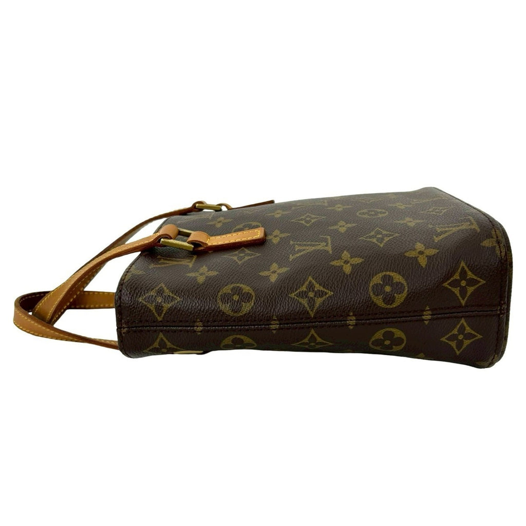 Louis Vuitton Brown Leather Pvc Handbag Tote Bag