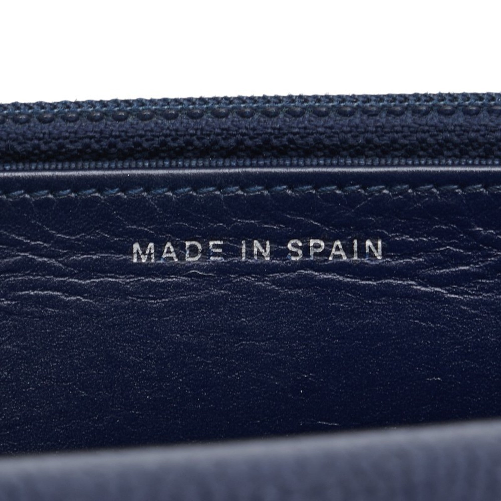 Chanel Navy Grained Calfskin Coin Purse/Coin Case