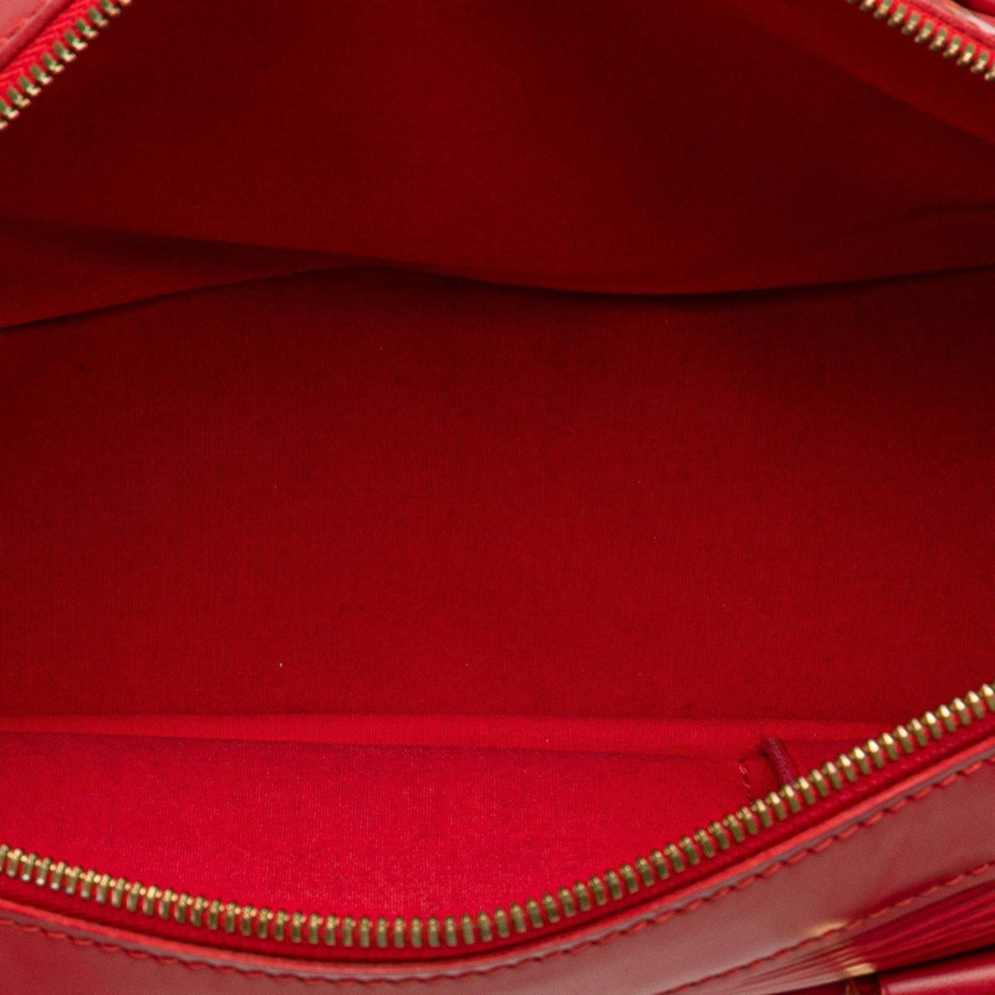 Louis Vuitton Red Color Rouge Leather Handbag Shoulder Bag