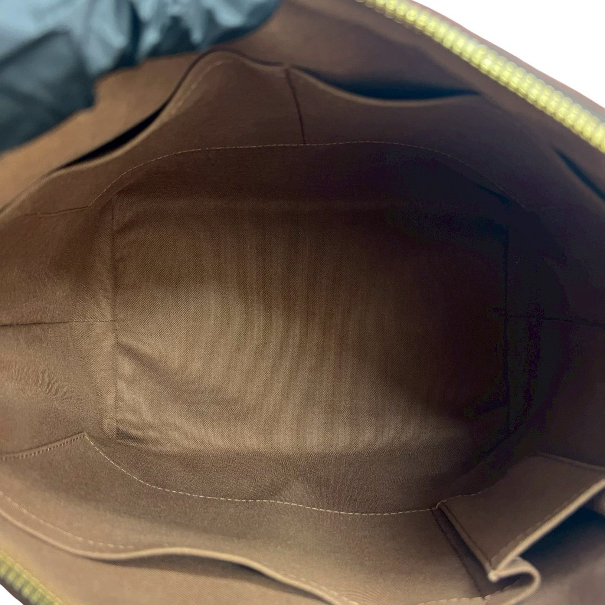 Louis Vuitton Brown Leather Pvc Handbag Shoulder Bag Tote Bag
