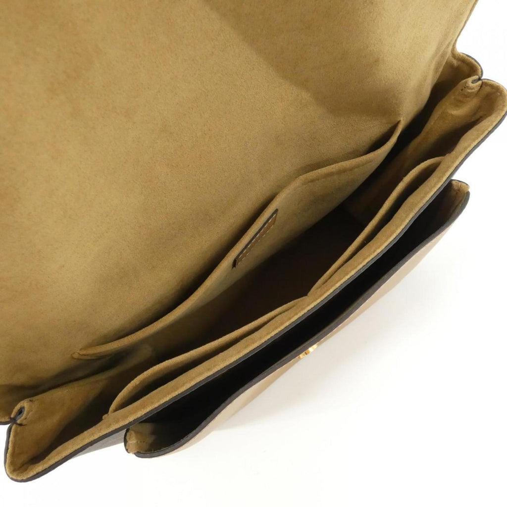 Louis Vuitton Marron Coated Canvas Leather Handbag