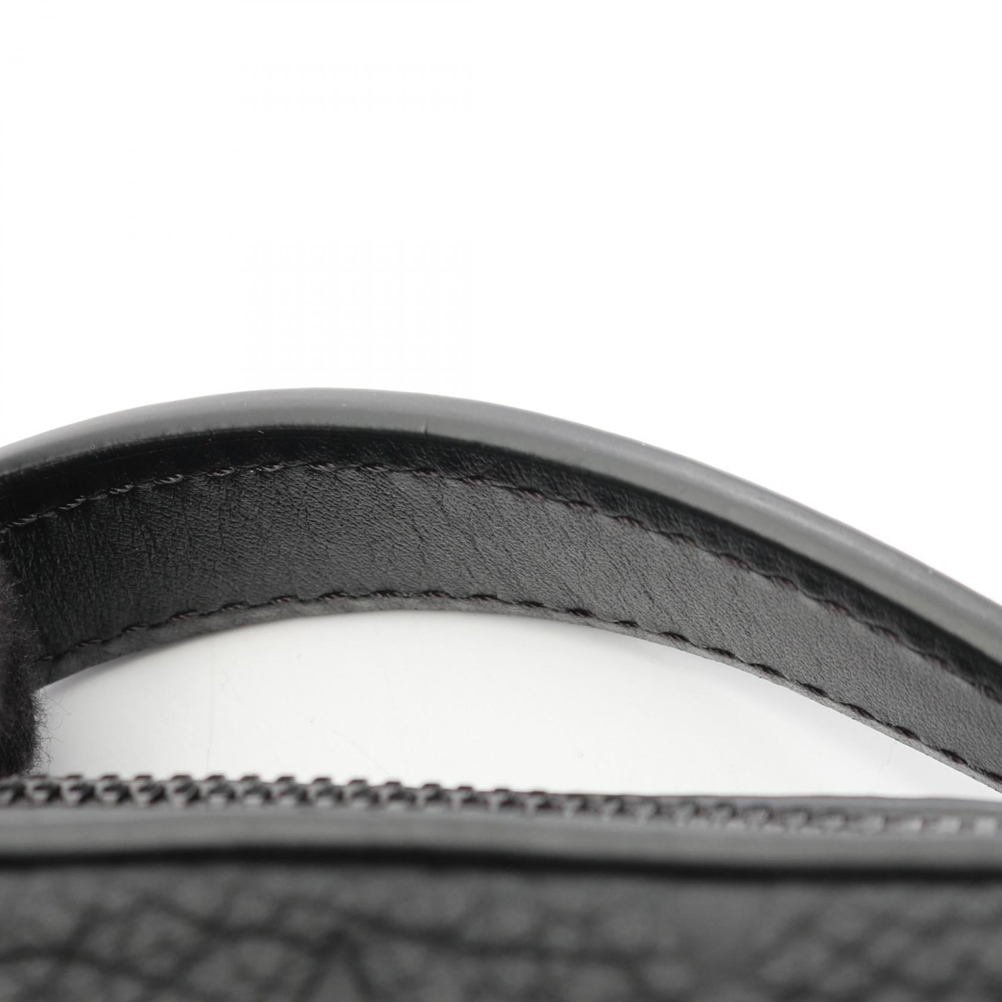 Louis Vuitton Black Leather Shoulder Bag