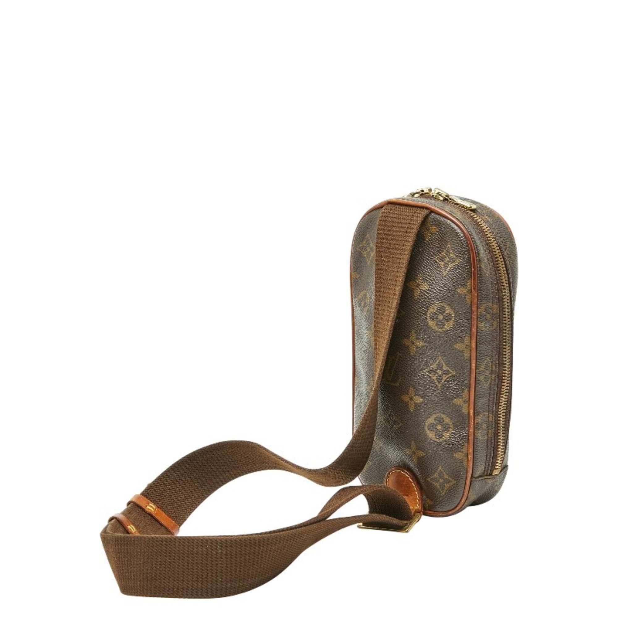 Louis Vuitton Brown Pvc Leather Sling Bag