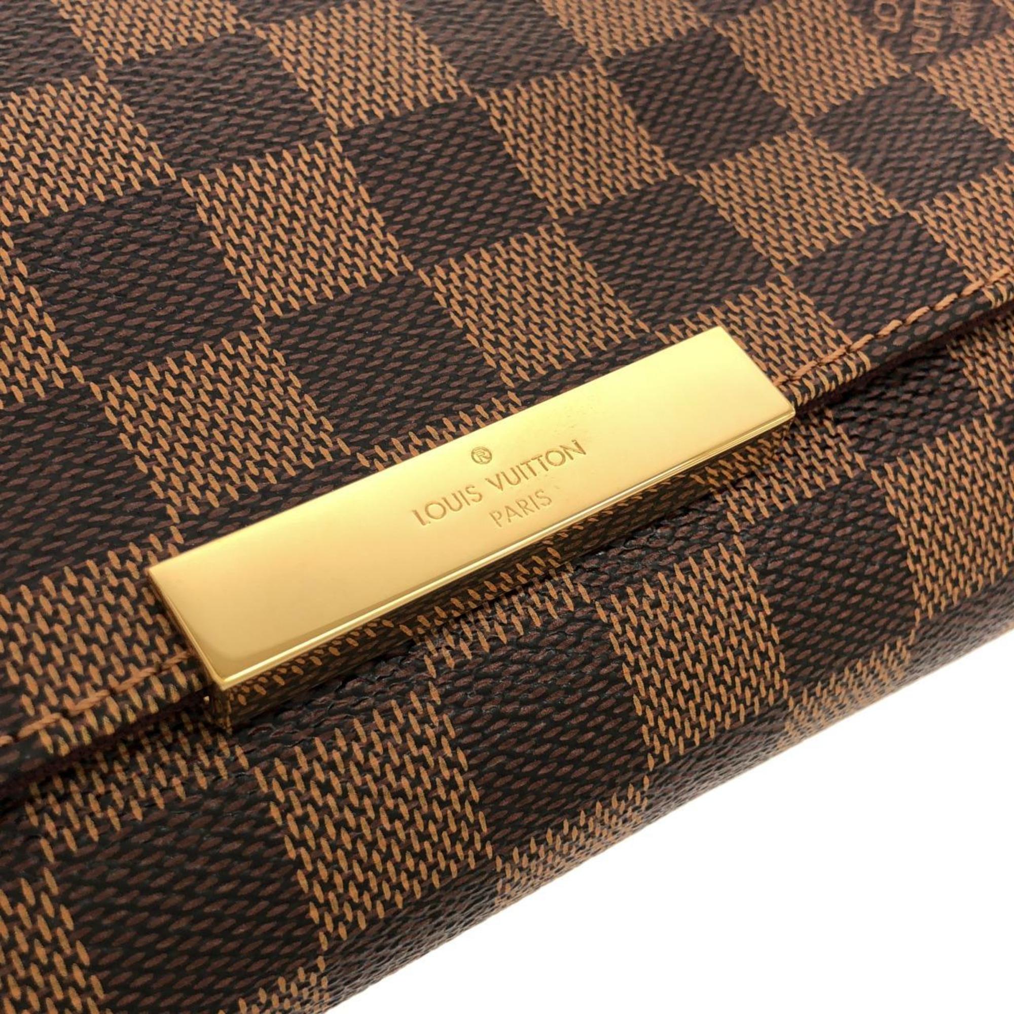 Louis Vuitton Damier Canvas Ebene Coated Canvas Shoulder Bag