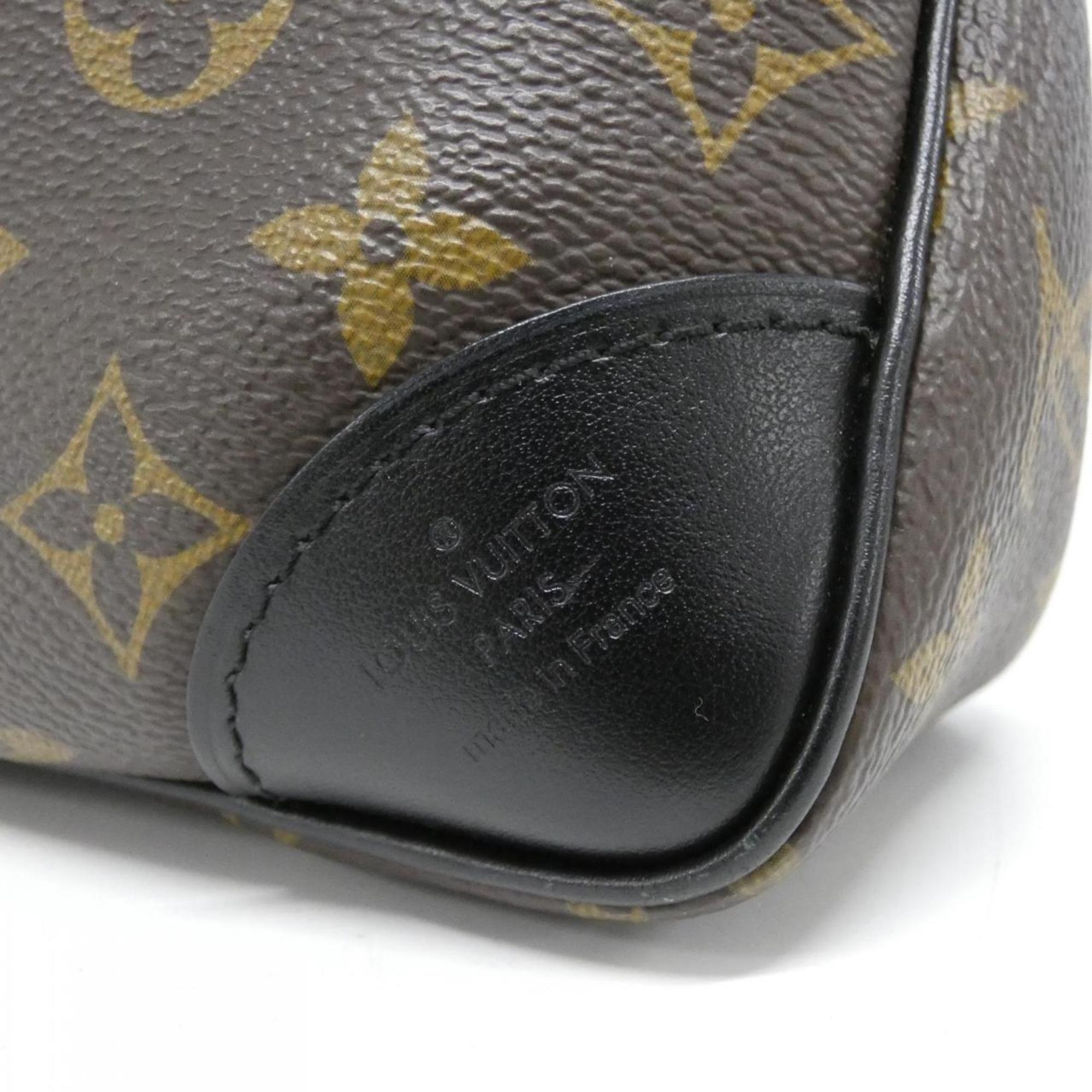 Louis Vuitton Black Marron Coated Canvas Shoulder Bag