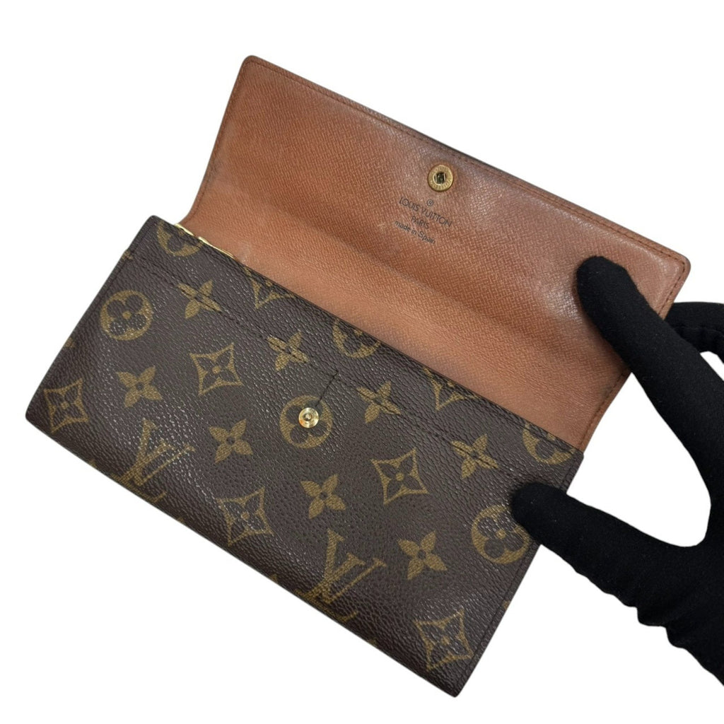 Louis Vuitton Brown Monogram Long Wallet