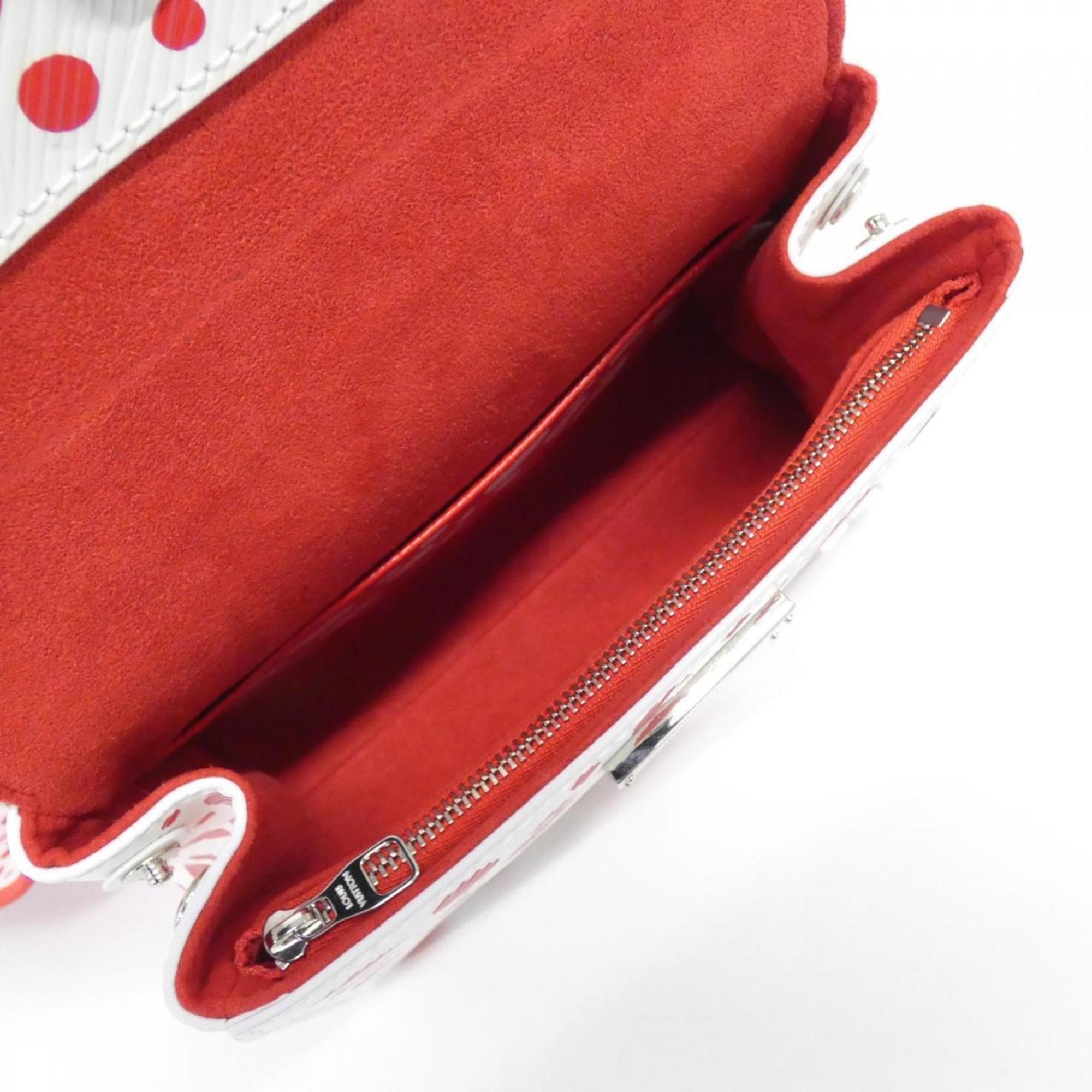 Louis Vuitton Blanc Rouge Leather Handbag