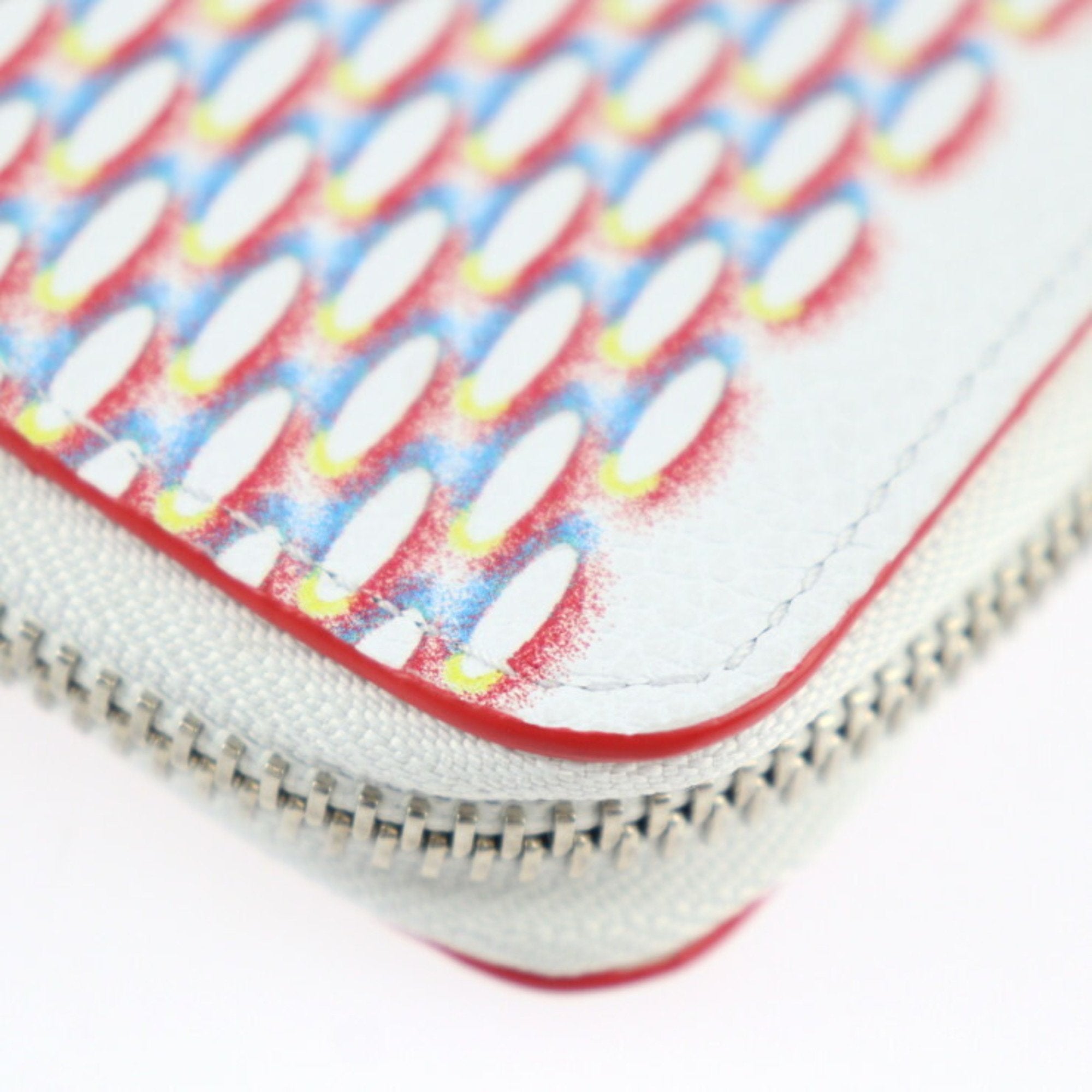 Louis Vuitton Blanc Multi-Color White Leather Wallet
