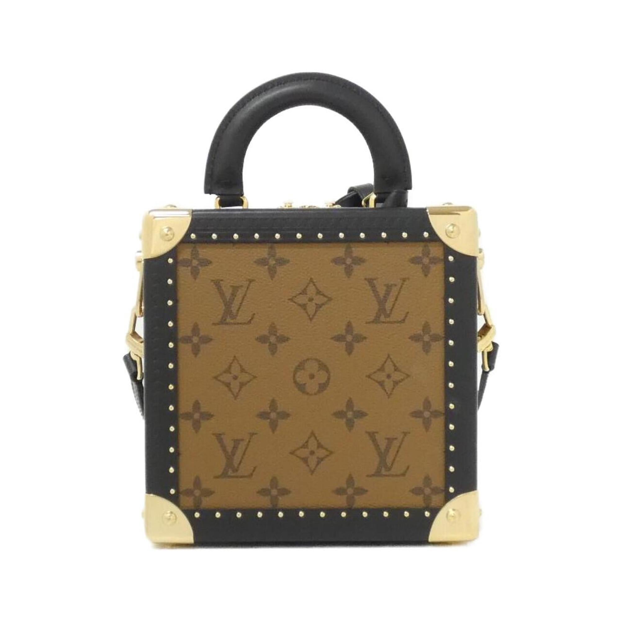 Louis Vuitton Monogram Reverse Marron Coated Canvas Leather Handbag