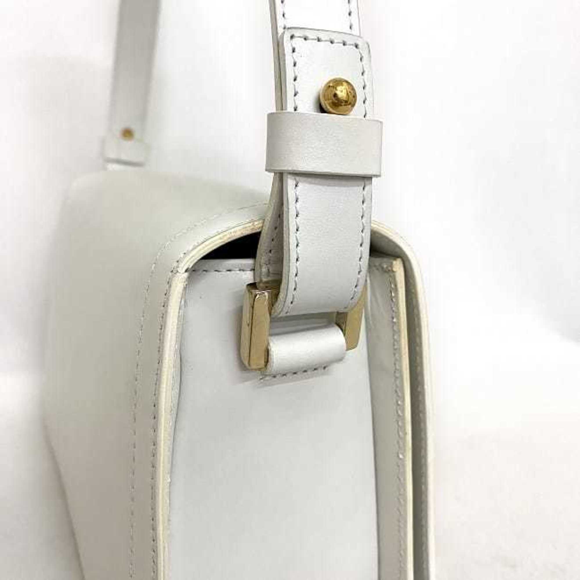 Celine White Leather Handbag Shoulder Bag
