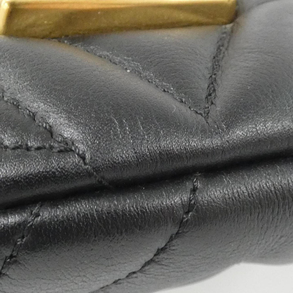 Louis Vuitton Black Leather Shoulder Bag