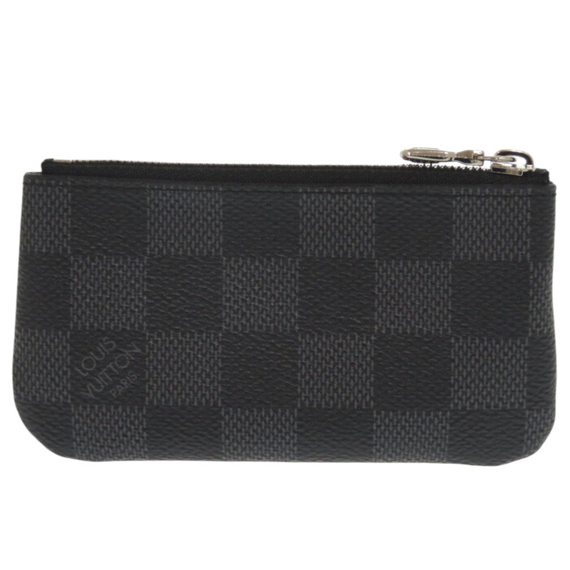 Louis Vuitton Damier Graphite Black Damier Graphite Damier Graphite Coin Purse/Coin Case