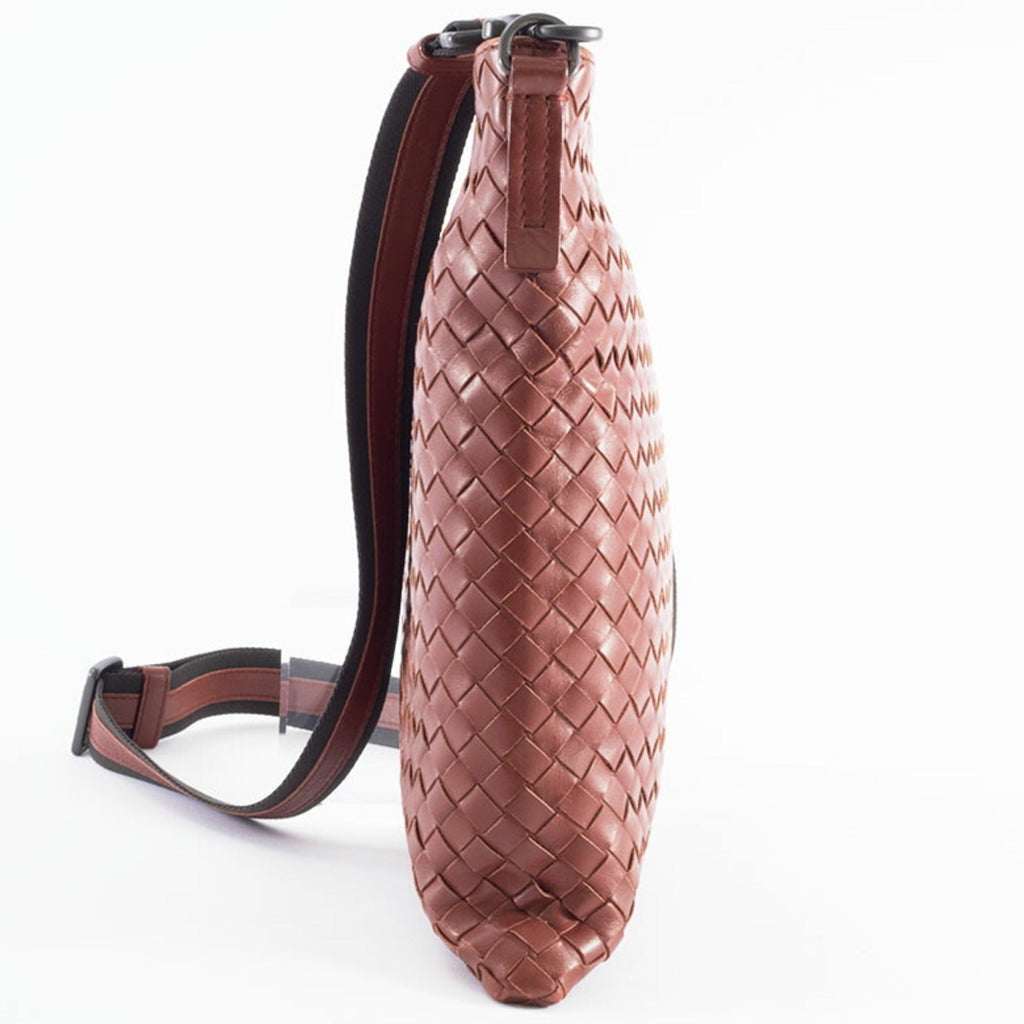 Bottega Veneta Intrecciato Brown Leather Shoulder Bag