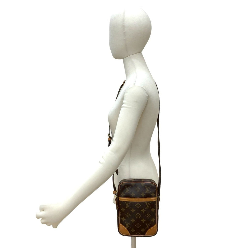 Louis Vuitton Brown Pvc Leather Pochette Shoulder Bag