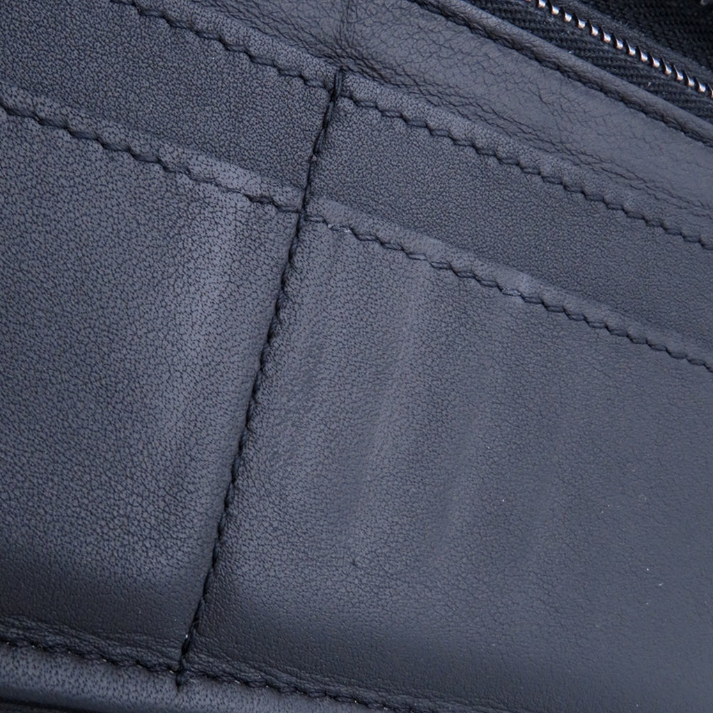 Louis Vuitton Black Noir Leather Long Wallet