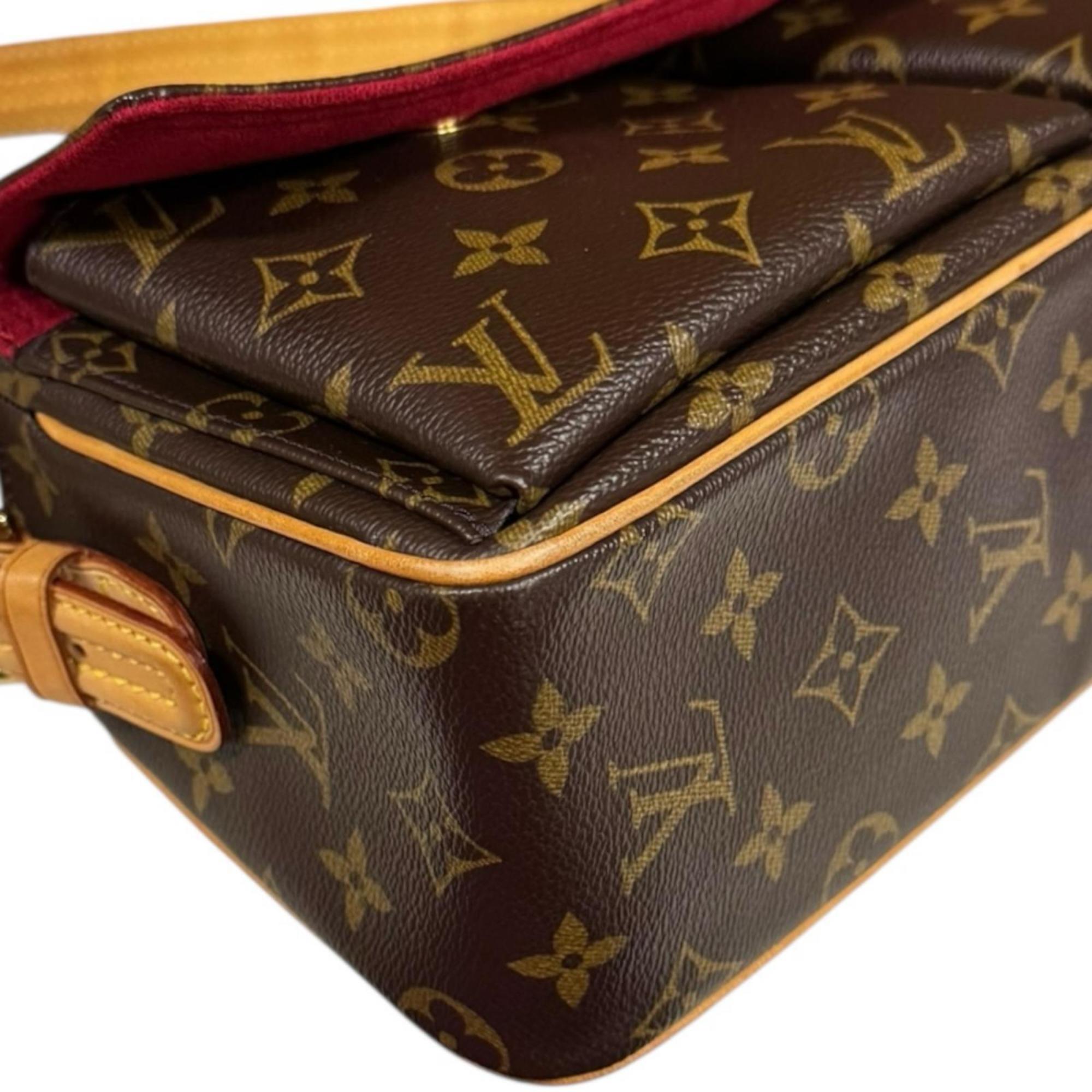 Louis Vuitton Brown Monogram Canvas Shoulder Bag
