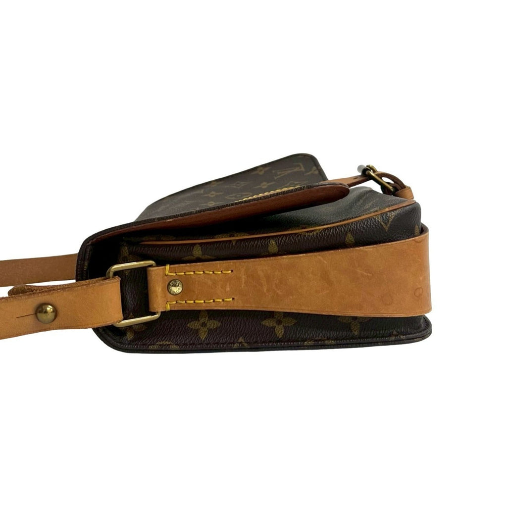 Louis Vuitton Brown Leather Pvc Shoulder Bag