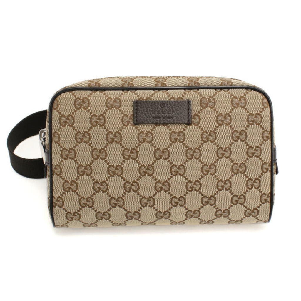 Gucci Brown Canvas Sling Bag (Pre-Owned)
