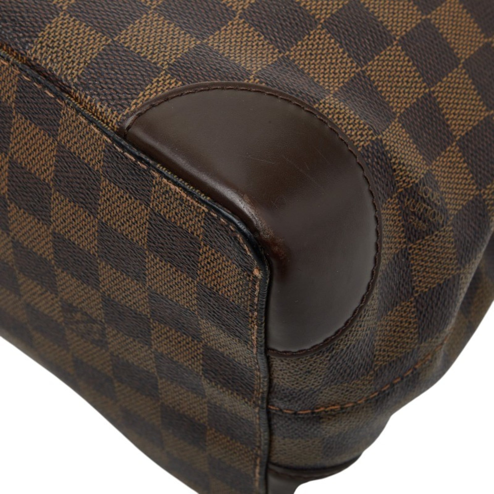 Louis Vuitton Brown Ebene Pvc Leather Handbag Tote Bag